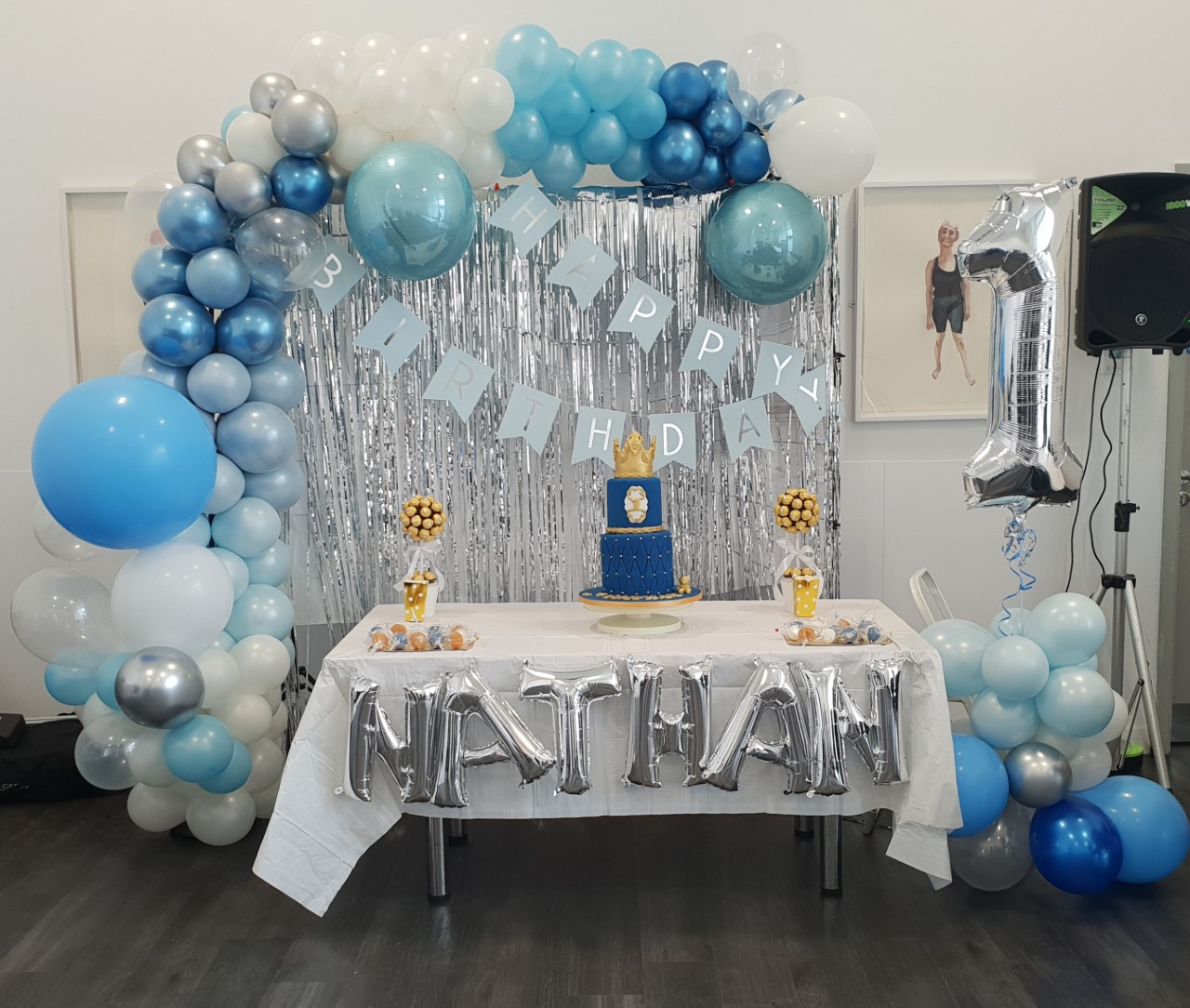 1st Birthday Table Display and Backdrop