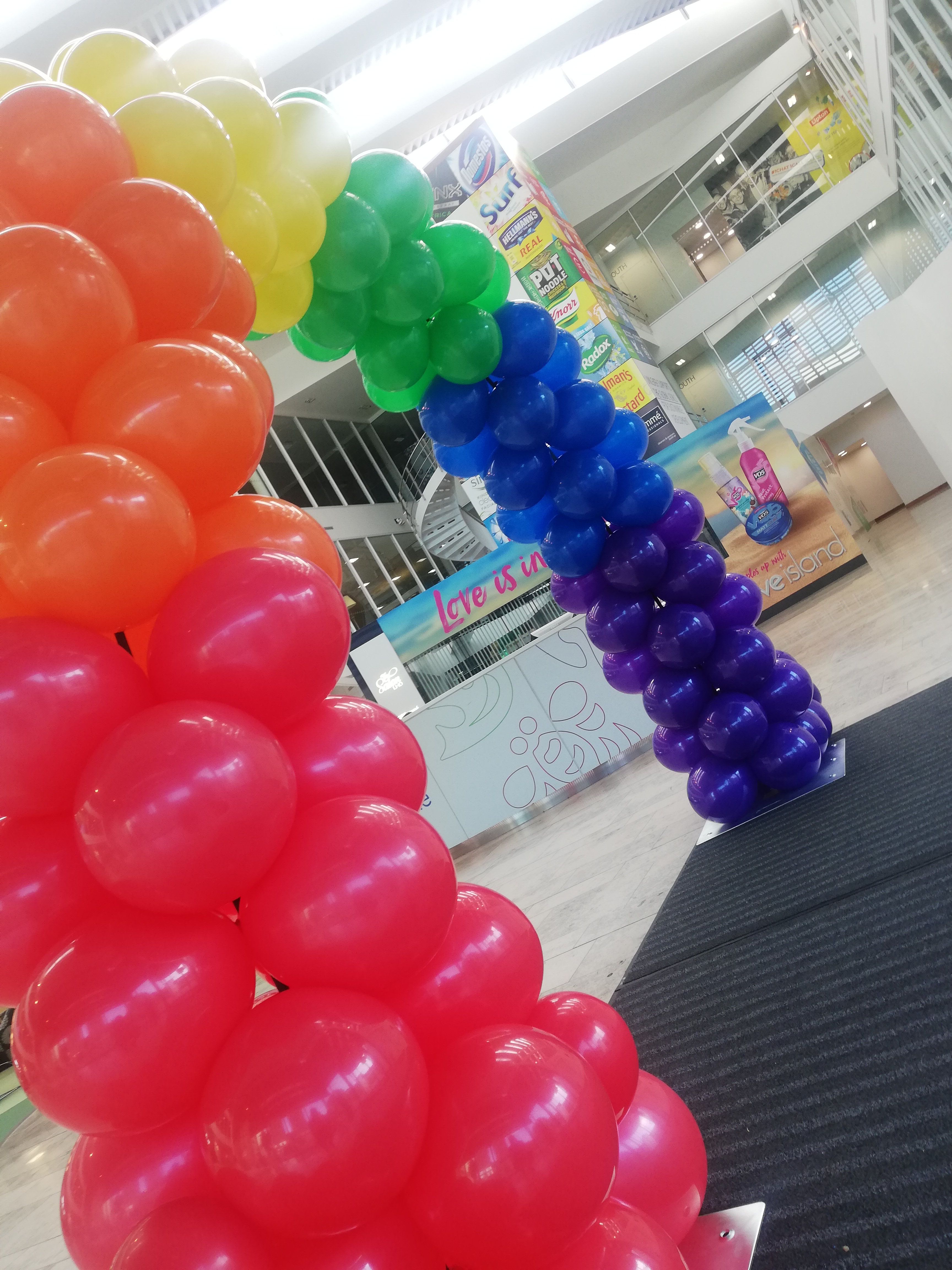 Pride Rainbow Arch created for Unilever, Leatherhead