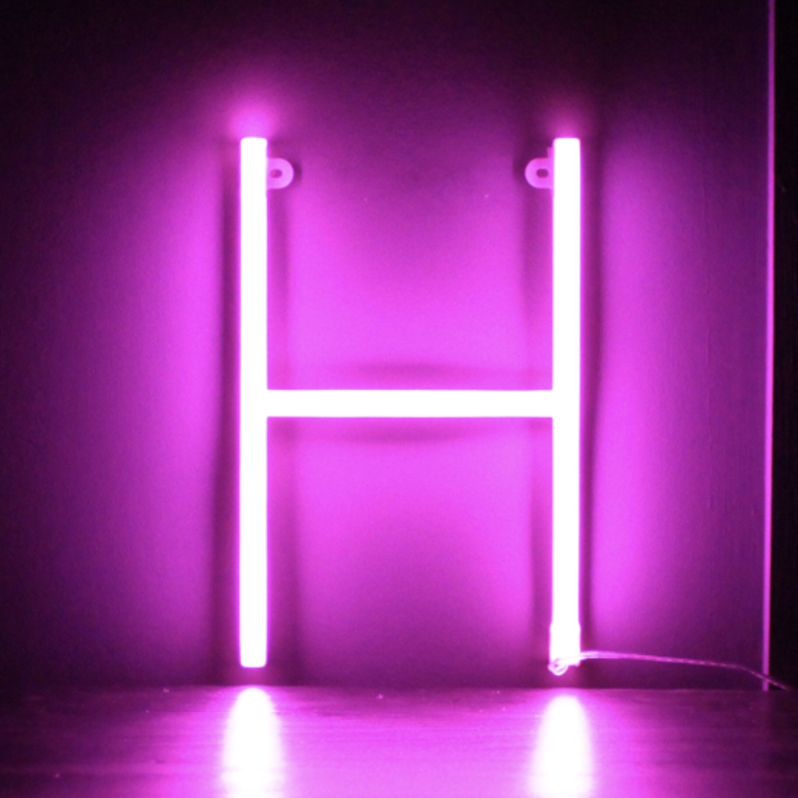 H Neon Pink Letter Light - Non Stop Party Shop