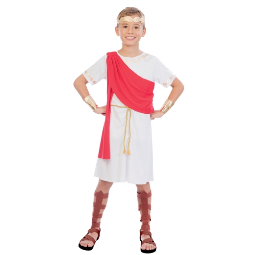 Toga Boy Costume: Age 8-10 - Non Stop Party Shop